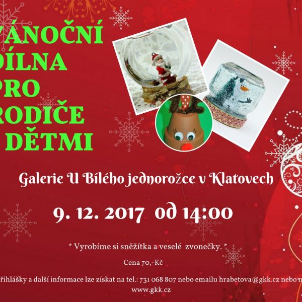 Vánoční dílna pro rodiče s dětmi