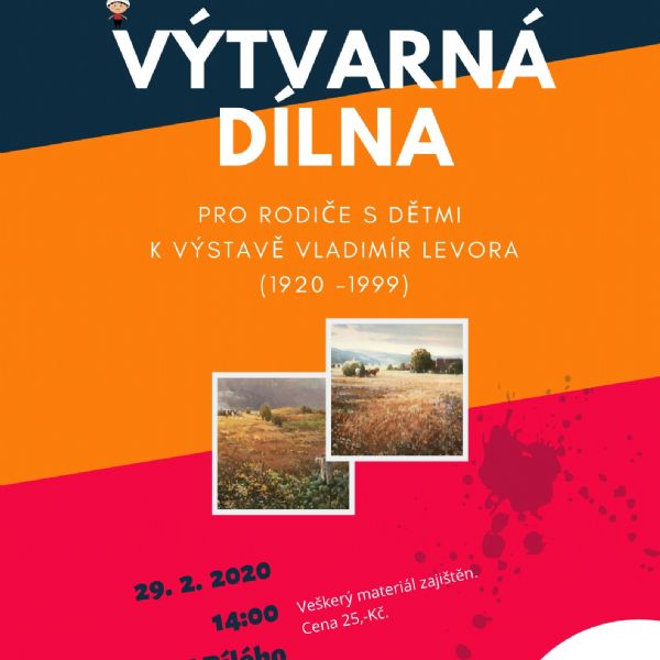 Výtvarná dílna pro rodiče s dětmi k výstavě Vladimír Levora 