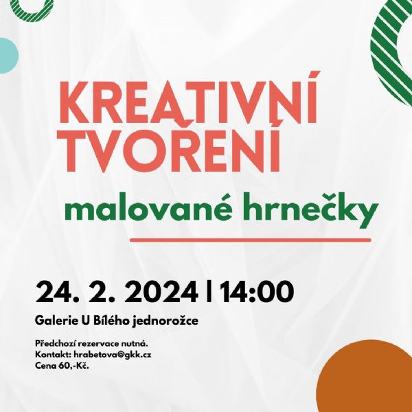 Kreativní tvoření - malované hrnečky 