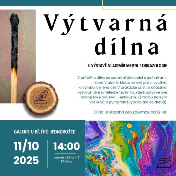 Výtvarná dílna pro děti k výstavě Vladimír Merta / Obrazologie 