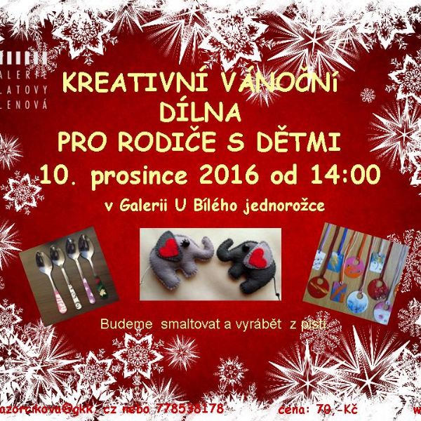 Kreativní vánoční dílna pro rodiče s dětmi