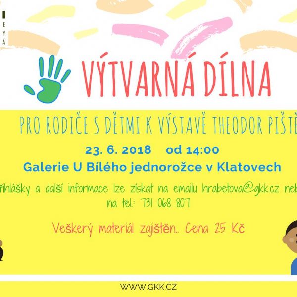 Výtvarná dílny pro rodiče s dětmi k výstavě Theodor Pištěk / Konec lesa 