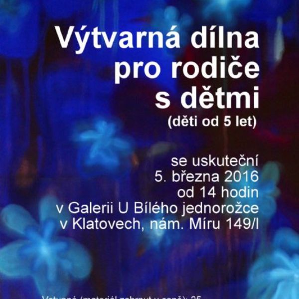Výtvarná dílna pro rodiče s dětmi k výstavě Romana Trabury