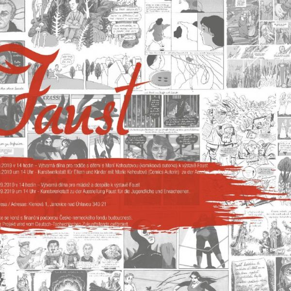 Výtvarná dílna pro rodiče s dětmi ke komiksové výstavě Faust 