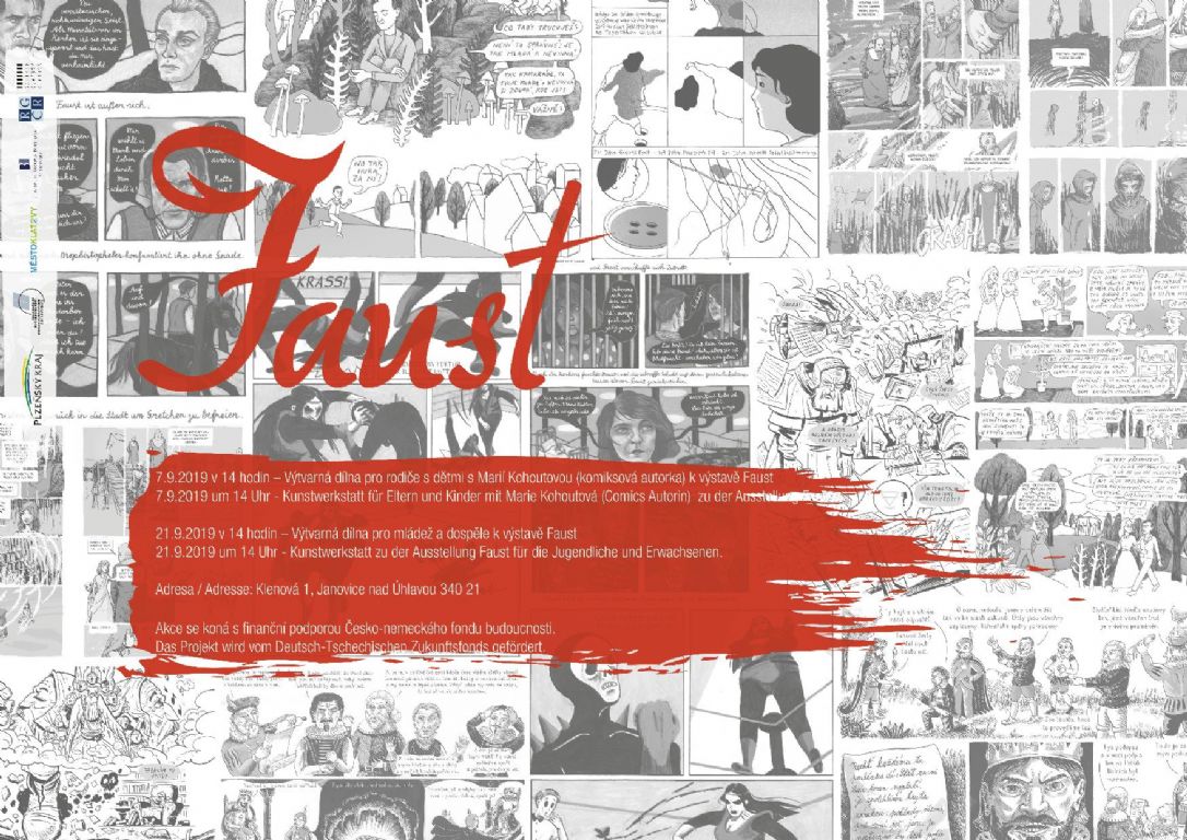 Výtvarná dílna pro rodiče s dětmi ke komiksové výstavě Faust 